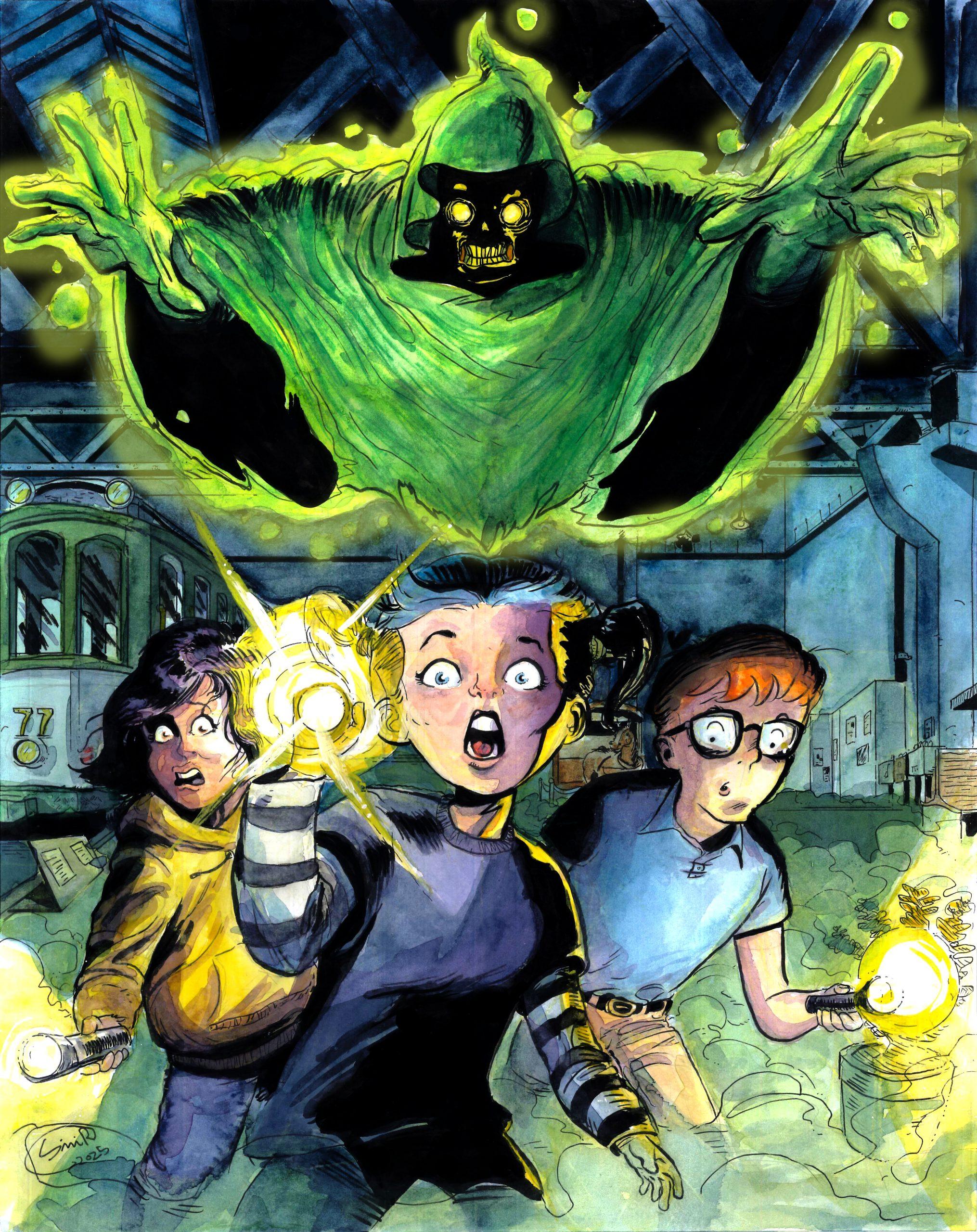 Geist und drei Kinderdetektive